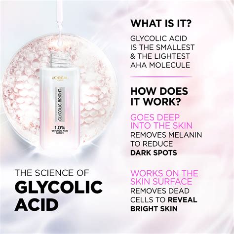L'Oreal Paris Glycolic Bright Skin Brightening Serum, 30ml | 1% Glycol ...