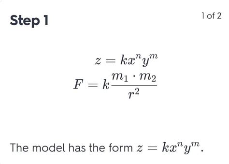 Find a mathematical model for the verbal statement. (Use k for the ...