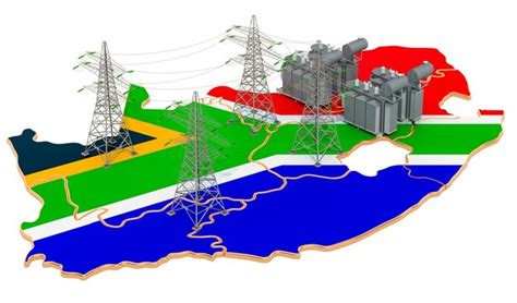 Electrical substations in south africa 3d rendering | Premium Photo