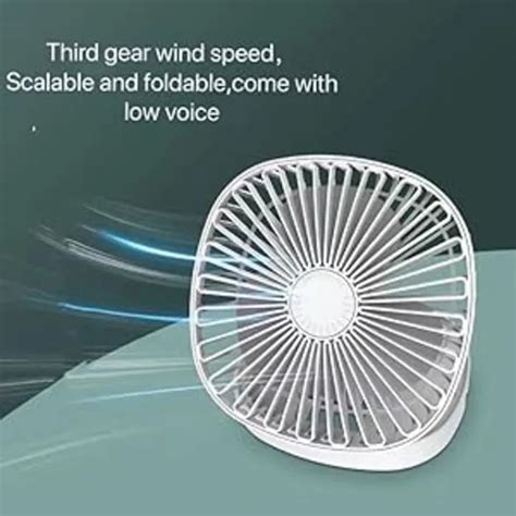 Rechargeable Small Mini Portable Foldable Table Fan with Ice Tray ...