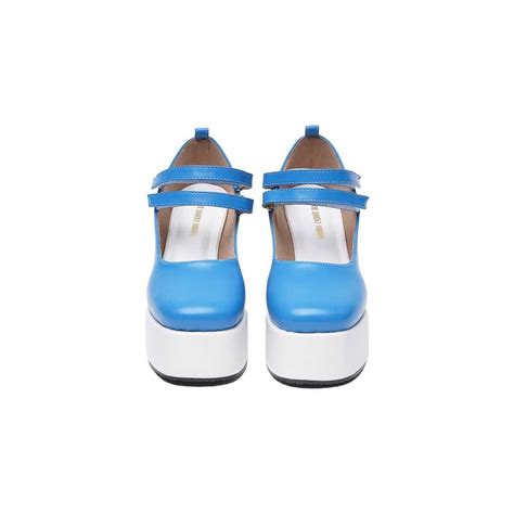 Azure Mary Jane Platforms | Women's Color Block Heels – The Quirky Naari