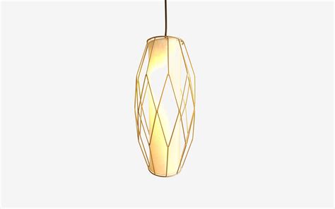 Buy ori Cylindrical Metal Hanging Lamp | Cotton Shade