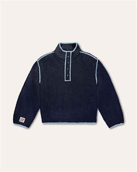 Denim Trim Fleece Pullover – Eleven Eleven