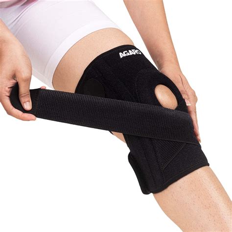 Buy AGARO Knee Brace With Side Stabilizers & Patella Gel Pads ...