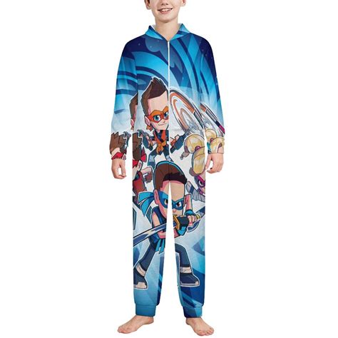 Ninja Kidz Kids Hooded Union Suit One Piece Pajama Outfit Boys Girls ...