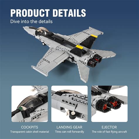 DAHONPA FA-18E Bumblebee Fighter Building Bricks Set India | Ubuy