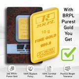 1 Gram Gold Bar 24kt(999.9 Purity) - Bangalore Refinery