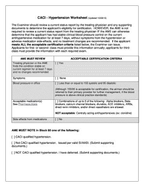Caci Hypertension - Fill and Sign Printable Template Online