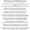 Poem on making of ice cream - Brainly.in