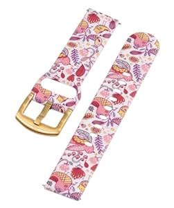 Alicia Souza | Bird Flow | 20 MM Watch Strap with Gold Pin Buckle ...