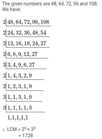 find the LCM of 48,64 ,72,96 and 108 - Brainly.in