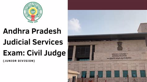 Andhra Pradesh State Judicial Services Exam | Civil Judge (Junior ...