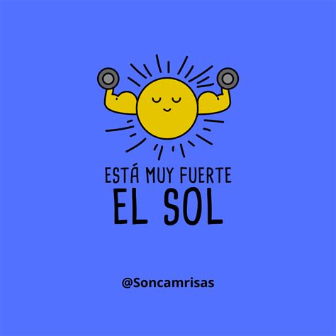 Funny Spanish "Esta Muy Fuerte el Sol" Cartoon Design | Spanish humor ...