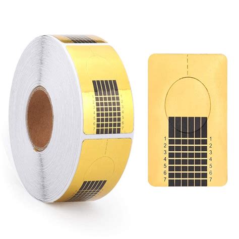 URBANMAC Forms for Acrylic Nails 500 Pieces Poly Gel Forms Nail ...