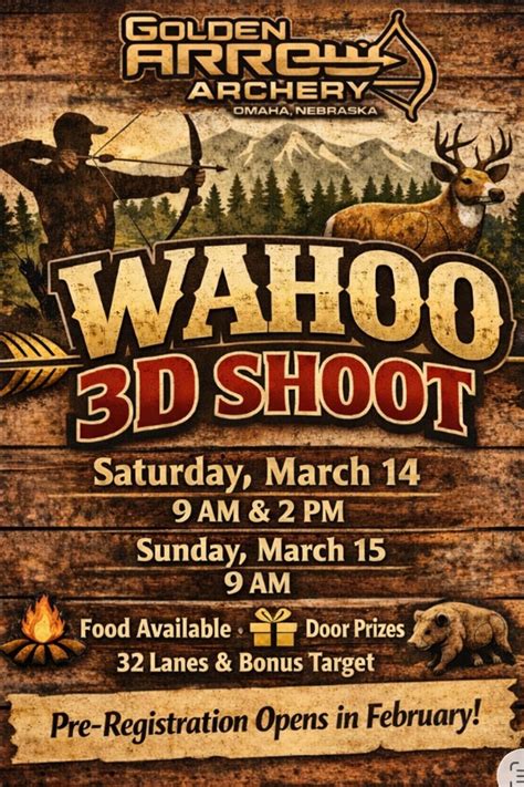 Wahoo 3D Shoot 2026, Saunders County Fairgrounds, Wahoo, 14 March 2026 ...