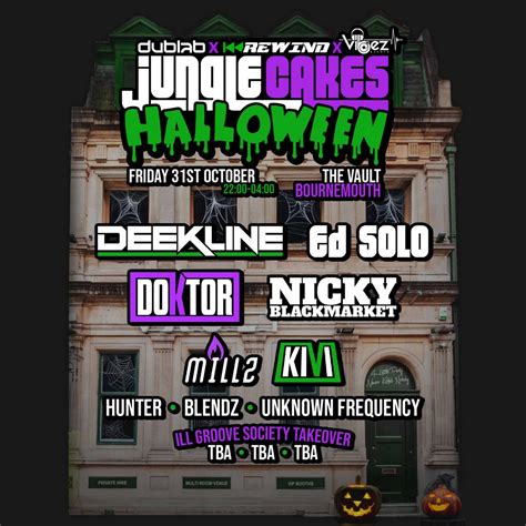 Jungle Cakes Halloween - Bournemouth, The Vault, Bournemouth, 31 ...