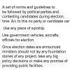 according to our election laws which two things should be kept in mind ...