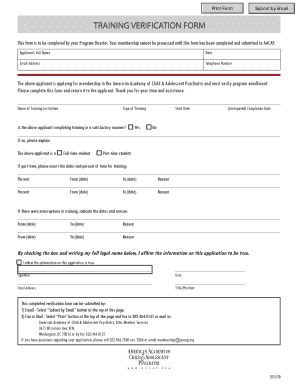 Fillable Online Training verification form training verification form ...