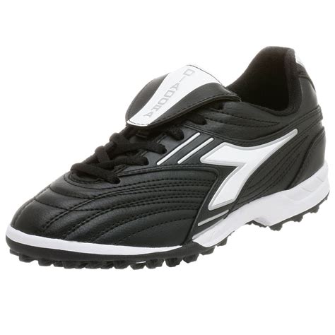 Diadora Little Kid/Big Kid Monza Turf Shoe,Black/White,5 M Big Kid: Buy ...