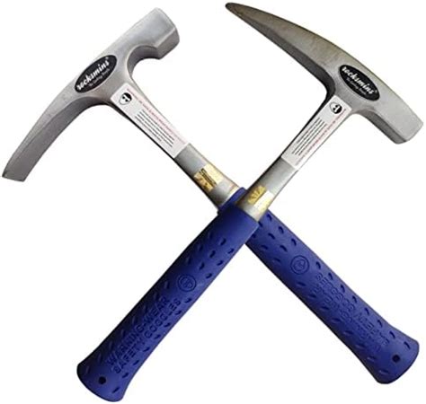 Rocksmins Geology Geological Hammer Blue Chisel & Pointed Set Both (2 ...