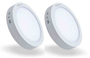 Hybrix LED Wall/Ceiling Surface Light (6 Watt) Down Light, Natural Warm ...