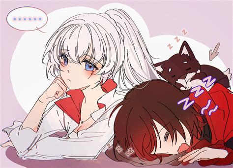 ruby rose, weiss schnee, and zwei (rwby) drawn by akane031 | Danbooru