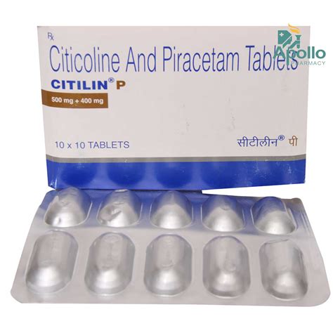 Citilin P Tablet 10's Price, Uses, Side Effects, Composition - Apollo ...
