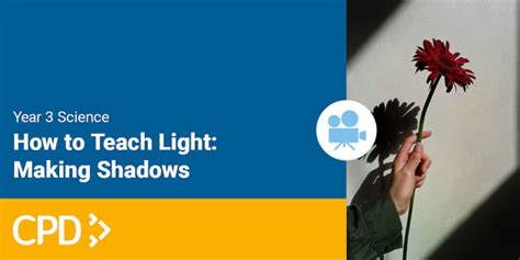 How to Teach Light in Year 3: Making Shadows Video CPD