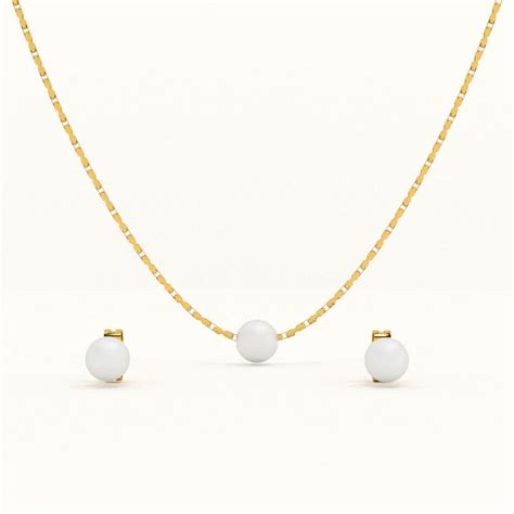 Buy Serene Pearl Set- 18k Gold Plated online- Palmonas – PALMONAS