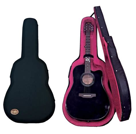 ROCKON 41 INCHES ACOUSTIC GUITAR WITH HARD THERMOCOL CASE : Amazon.in ...
