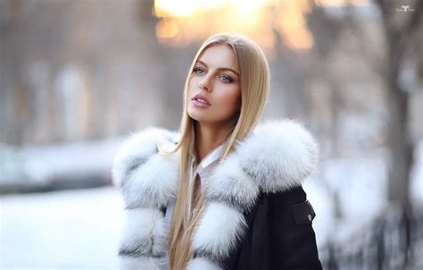 Wallpaper face, fur, long hair, Dmitry Arhar, Dmitry Arhar, Alena ...