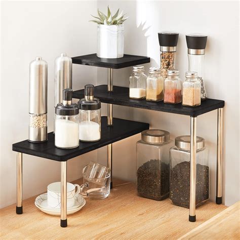 Apicizon Adjustable 3 Tier Bamboo Corner Shelf for Bathroom India | Ubuy