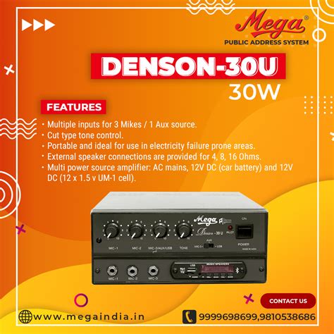 Denson -30 U P.A Low Power Mixer Amplifier