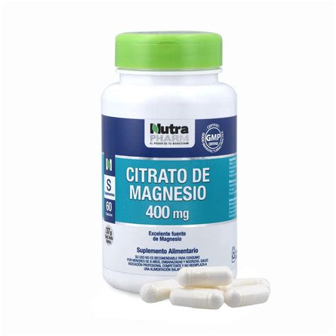 Citrato de Magnesio - 400 mg. – Nutrapharm