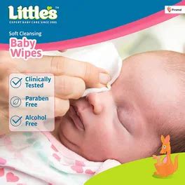 Little's Soft Cleansing Baby Wipes, 80 Units | Uses, Benefits, Price ...