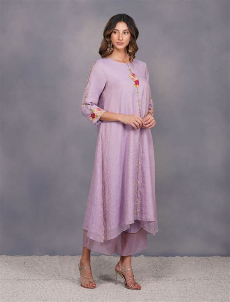 Buy - Devyani Mehrotra baroque jardin tunic set | Elan Store