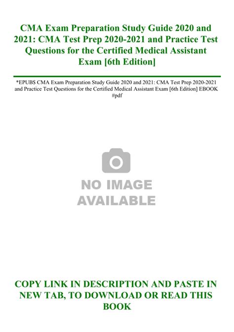 EPUB$ CMA Exam Preparation Study Guide 2020 and 2021 CMA Test Prep 2020 ...