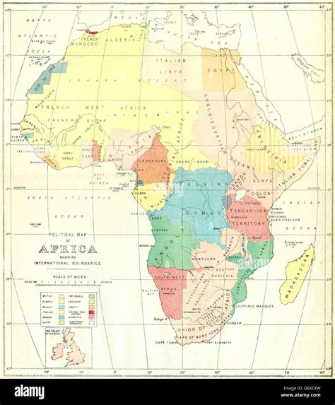 Map Of Africa In 1936