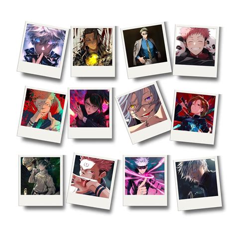 Jujutsu Kiasen Anime Polaroid Photocards | Jujutsu Kaisen All Caracter ...