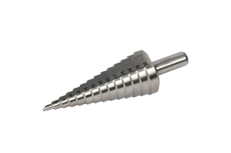 Premium Photo | Step drill bit isolated on white background step drill bit for drilling holes in ...