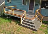 Front porch built with wrap around stairs. Designed and Built by ...