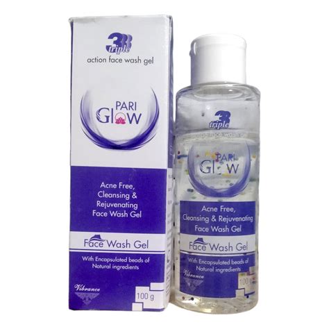pari glow gloing skin refreshing triple action facewash gel pack of 1 ...