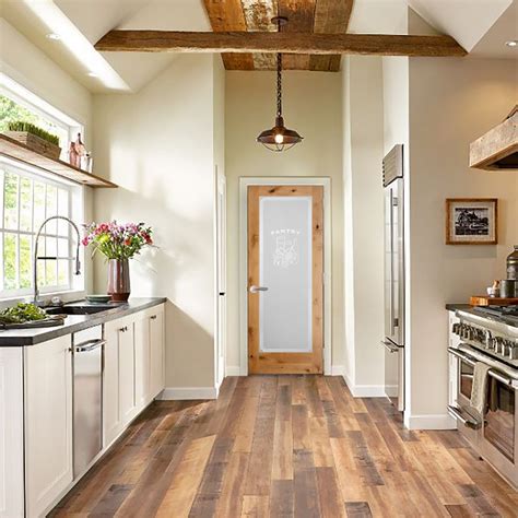 Pantry Graphic Frosted Glass Unfinished Door | Prehung Interior ...
