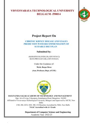 B.E Cover PAGE Certificate - VISVESVARAYA TECHNOLOGICAL UNIVERSITY ...