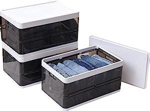 Kitwe Stackable Storage Bins with Lids, Clear Drawer Organizers for ...