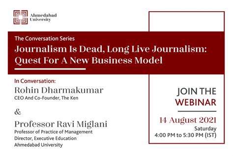 The Conversation Series: Journalism is Dead, Long live Journalism ...