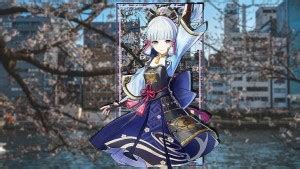 Genshin Impact Kamisato Ayaka Genshin Impact Japan Cherry Blossom Matte ...
