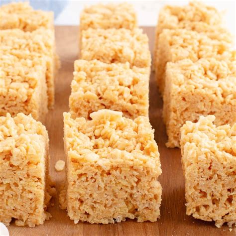 Peanut Butter Rice Krispies Treats - Street Food Spectacle