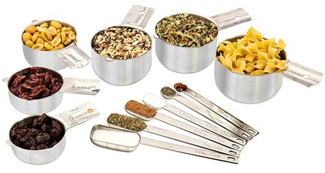 Amco Professional Performance Measuring Cups and Spoons, Set of 8 ...