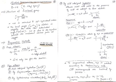 Alchols & Phenols Notes - NEET - Studocu